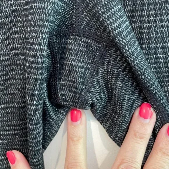 Prana Birdeye Caraway Spacedye Gray Black Leggings medium - Picture 4 of 10